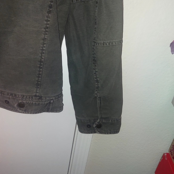 Levi's Military Style Olive Jacket Chesy24 Length 28 - Picture 9 of 10